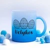 Stiklinis matinis puodelis "Velykos"