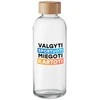 Stiklinis vandens butelis "Valgyti, sportuoti, miegoti, kartoti" (650ml)