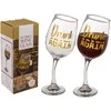 Svyruojanti vyno taurė "Drunk again" (420ml)