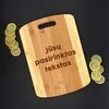 Dajar XL bambukinė pjaustymo lentelė su Jūsų pasirinktu tekstu