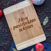 Dajar XL bambukinė pjaustymo lentelė su Jūsų pasirinktu tekstu