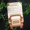 XL Graviruota medinė lentelė "Tikras fūristas"