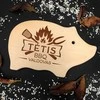 XL graviruota medinė pjaustymo lentelė "TĖTIS BBQ valdovas"