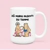 XL puodelis "Aš noriu pasenti su tavimi" (450ml)