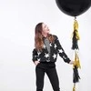 PartyDeco XXL apvalus juodas balionas (1 metras)