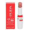 Pupa Milano Miss Pupa Itin ryškūs, krištolo efekto lūpų dažai, 2,4 ml, spalva - 600 Champagne