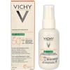 Vichy "Capital Soleil Uv Clear Fluide Anti Imperfections Spf50+" riebios odos apsauginis kremas nuo saulės su salicilo rūgštimi 40 ml