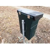 Pakabinama šunų ekskrementų šiukšliadėžė REGENT 50 Dog Waste Bin, 50 l, žalia