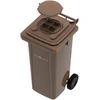 Šiukšlių konteineris su mikrobiologiniu filtru, 120 L, rudas
