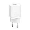 Baseus Sieninis įkroviklis Super Si 20W USB-C QC3.0 PD su Lightning 1m laidu, baltas