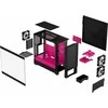 Fractal Design | Pop Air RGB | Šoninis langelis | ATX, mATX, Mini ITX | ATX | „Magenta Core TG Clear Tint“