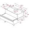 Teka CNL 6415 PLUS, 60 cm ištraukiamas gartraukis su ECOPOWER varikliu ir 5+1 greičiais, balta