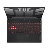 Nešiojamas kompiuteris ASUS TUF Gaming A15 FA507 - 15.6" Full HD 1920x1080 IPS 144Hz ekranas / AMD Ryzen 7 7435HS 4.5Ghz (8 branduoliai) / 16GB DDR5 4800mhz / 512GB SSD NVMe PCIe 4.0 / GF RTX 4060 8GB GDDR6 / WIFI 6 + Bluetooth 5.3 / HDMI 2.1 FRL / USB Type-C with power-display delivery / RJ45 / Dolby Atmos garso sistema / Šviečianti RGB klaviatūra / Windows 11 Pro + DOVANA Žaidimų ausinės (Pažeista pakuotė)