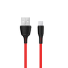Extra Digital Silikoninis kabelis USB- Lightning, 1m (raudonas)