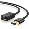 UGREEN prailginimo laidas US129 USB 3.0 (female) - USB 3.0 (male) 2 m, juodas (10373)