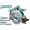 Diskinis pjūklas TOTAL, 20 V, 165 mm, 4600 aps/min, pjovimo gylis 55 mm, be akumuliatoriaus, TSLI1651