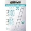 Kopėčios HERVIN EQUIPMENT, alium. atremiamos, 15 pakopų, 4050 mm, AS0115A