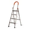 Kopėčios HERVIN EQUIPMENT, alium. buitinės, 4 pakopų, platūs laipteliai, ergonomiška rankena, 1510 mm, CL-ER4