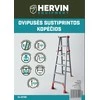 Kopėčios HERVIN EQUIPMENT, alium. dvipusės, sustiprintos, 2x6 pakopų, 1830 mm, CL-ST26