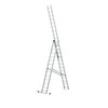 Kopėčios profesionalios HERVIN EQUIPMENT+, alium. universalios, dvipusės, ištraukiamos, 3x14 pakopų, 3780-8820 mm, AC0314A