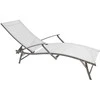 Lauko baldų komplektas Pliažo gultas NOVELLY HOME, 182x60x34cm, plienas+tekstilenas, pilkos sp., EL-L1016S