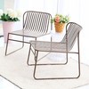 Lauko kėdė NOVELLY HOME, iš plieno, su antikorozine danga, spl. šviesiai ruda, 700x560x620 mm, MC19323C