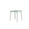Lauko valgomojo stalas NOVELLY HOME, iš plieno, su antikorozine danga, spl. šviesiai žalia, 730x700x700 mm, MT22107-L70