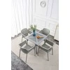 Plastikinis stalas NOVELLY HOME, spl. šv. ruda, HY-03