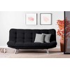 Hanah Home 3 vietų sofa-lova Misa Sofabed - Juodas (Pažeista pakuotė)
