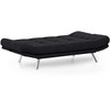 Hanah Home 3 vietų sofa-lova Misa Sofabed - Juodas (Pažeista pakuotė)