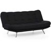 Hanah Home 3 vietų sofa-lova Misa Sofabed - Juodas (Pažeista pakuotė)