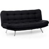 Hanah Home 3 vietų sofa-lova Misa Sofabed - Juodas (Pažeista pakuotė)