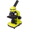 Mikroskopas Levenhuk Rainbow 2L Plus Lime 64x-640x su eksperimento komplektu