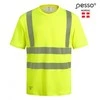 Marškinėliai PESSO Hi-vis, geltoni (50% medv.50% pol.)