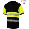 Marškinėliai PESSO HVM_J Hi-vis,juoda/ geltona