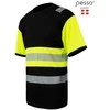 Marškinėliai PESSO HVM_J Hi-vis,juoda/ geltona