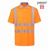 Polo marškinėliai PESSO Hi-vis, oranžiniai