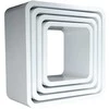 Pakabinamas-pastatomas lentynų komplektas LO02-B baltas (Nemokamas pristatymas)