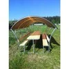 Pavėsinė GRACIJA (ilgis 3m) danga 6mm, Polikarbonato spalva: PILKAS