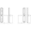 Digitalas Išmani durų spyna DIGI A210 TTLock (sidabrinis) su 3585 užraktu Bluetooth. įvairaus tipo durims