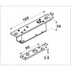 Digitalas SL-166A NO strypinė elektromechaninė spyna 12V. NO normaliai atrakinta(padavus įtampą užsirakina)