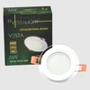 Įmontuojamas apvalus LED šviestuvas su stiklu "VESTA" 6W