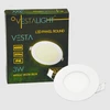 Įmontuojamas apvalus LED šviestuvas "VESTA" 3W