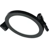 Tope Lighting Įmontuojamas apvalus juodas LED šviestuvas "SPLIT" 5W-4000K