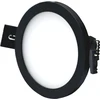 Tope Lighting Įmontuojamas apvalus juodas LED šviestuvas "SPLIT" 5W-4000K