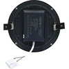 Tope Lighting Įmontuojamas apvalus juodas LED šviestuvas "SPLIT" 16W-4000K