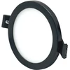 Tope Lighting Įmontuojamas apvalus juodas LED šviestuvas "SPLIT" 8W-4000K
