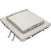 Tope Lighting Kreminis kištukinis lizdas su dangteliu IP44 "BORA" (su įžeminimu, be rėmelio)
