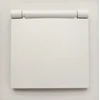 Tope Lighting Kreminis kištukinis lizdas su dangteliu IP44 "BORA" (su įžeminimu, be rėmelio)