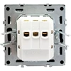 Tope Lighting Kreminis kištukinis lizdas su dangteliu IP44 "BORA" (su įžeminimu, be rėmelio)